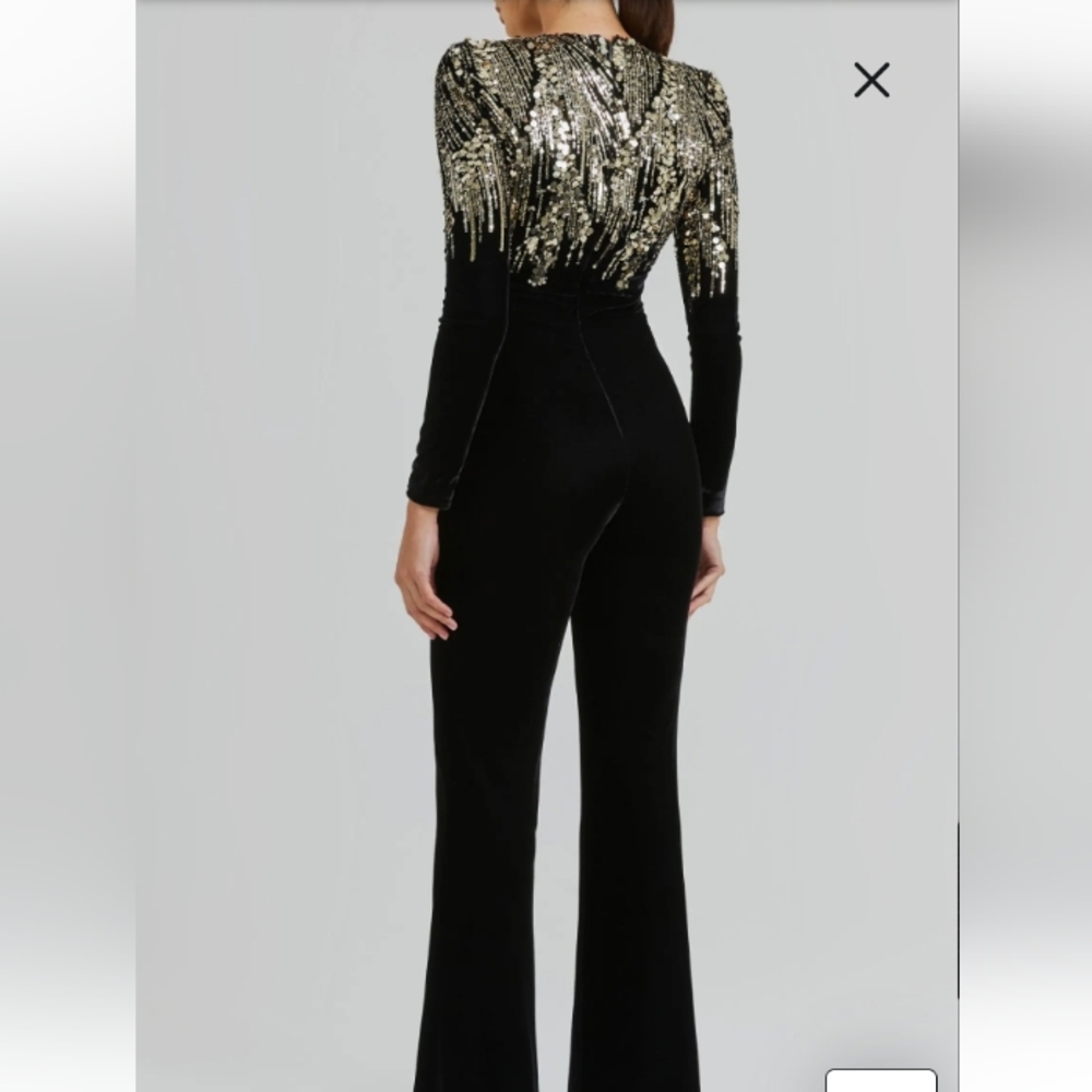 Vintage Wideleg Jumpsuit velvet sparkles